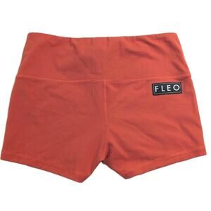 Fleo Vibrant Orange Athletic Shorts Women's size Medium 2.5"